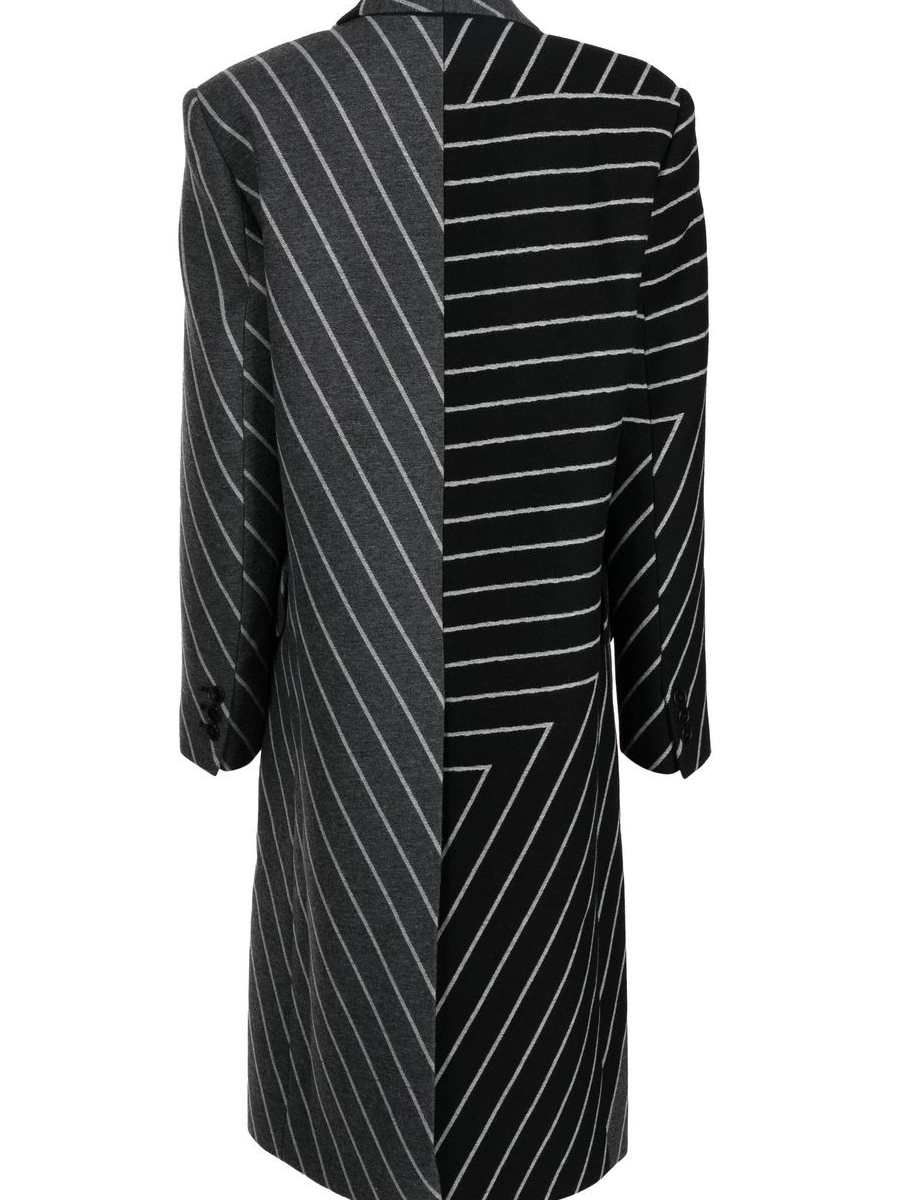Cheap multi-way Stella McCartney double-breasted stripe Women coat 0726